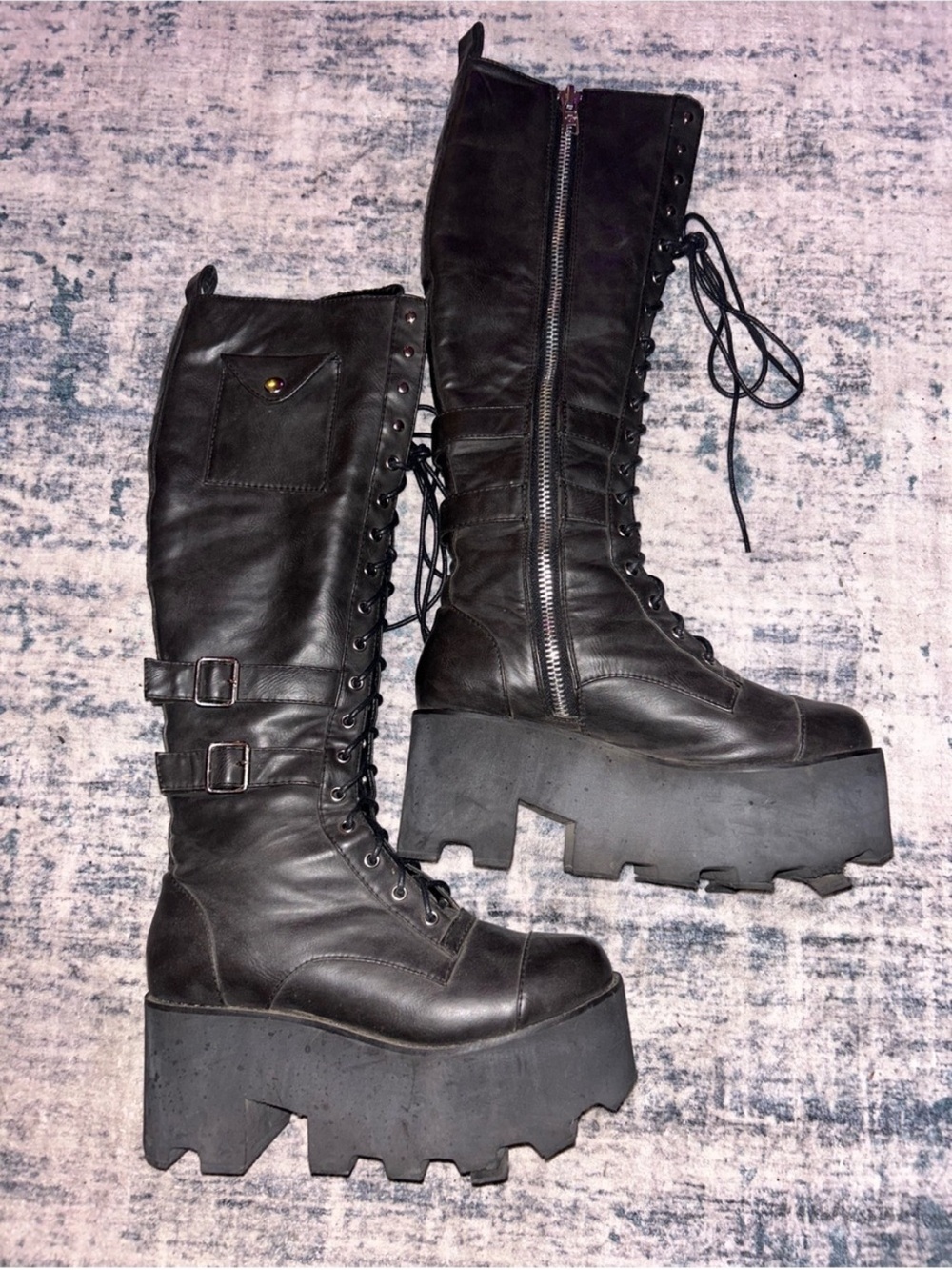 Current Mood Jane Doe Platform Boots
